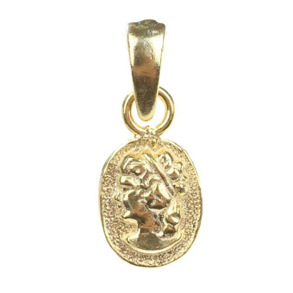 925 Ayar Gümüş Kraliçe Elizabeth Figürü Madalyon Kolye Ucu