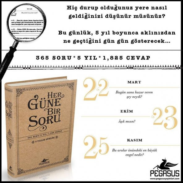 Her Güne Bir Soru: 5 Yıllık Günlük (Ciltli - Cep Boy) - 2