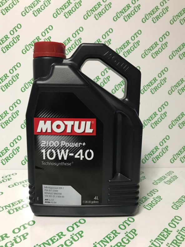 MOTUL 2100 POWER+ PLUS 10W40 4 LT. SENTETİK MOTOR YAĞI