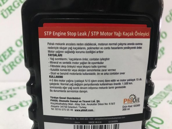 STP MARKA MOTOR YAĞ KAÇAK ÖNLEYİCİ - 3