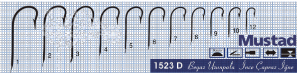 Mustad Olta İğnesi 1523D 100lü - 2