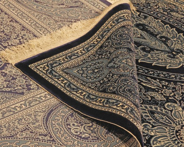 İPEK 1164C LACİVERT/MAVİ - WOOLKNOT HALI - 3