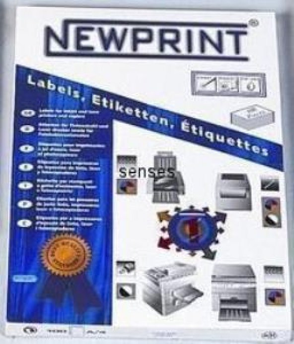 Newprint Inkjet-Laser Etiket 99,1X67 (4005) 8Lı