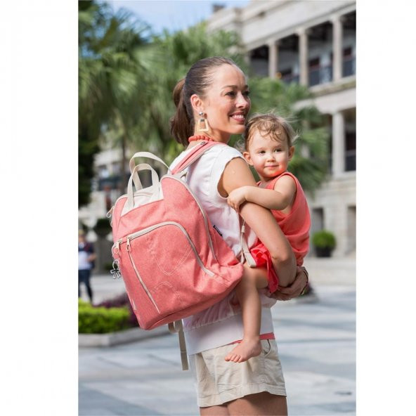 Okiedog Urban Trek Toz Pembe Anne Bebek Bakım Çantası 35004 - 2