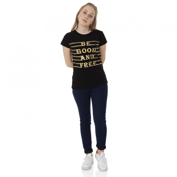 Toontoy Kız Çocuk T-Shirt Good Be Baskı - 7