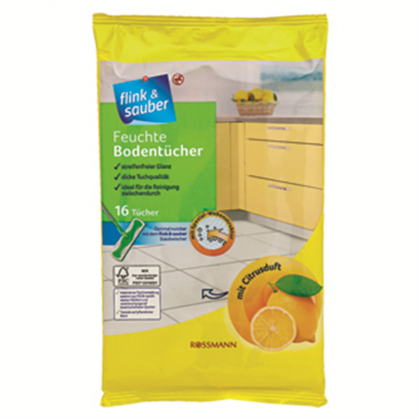 Flink Sauber Islak Yer Bezi Limon Kokulu