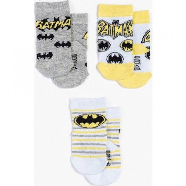 Batman 3lü Bebek Çorap 12951