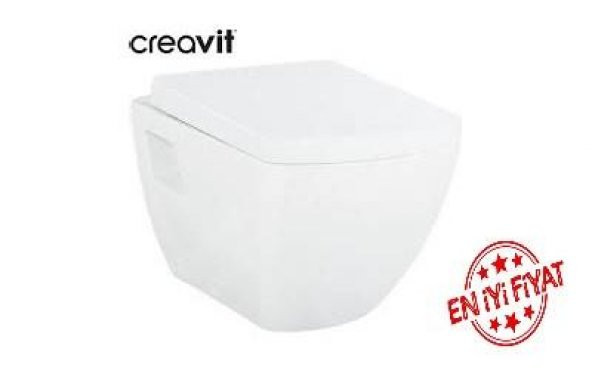 Creavit TP326 Asma Klozet + KC6000 Yavaş Kapanır Kapaklı - 9