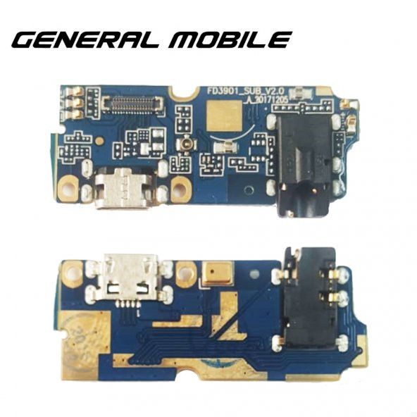 Gerneral Mobile GM8 GO Şarj Soketli Kulaklıklı Mikrofon Bordu