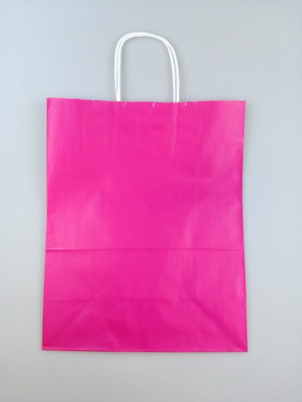 KRAFT KAĞIT ÇANTA FUŞYA 25CM X 30CM - 1 ADET - 2
