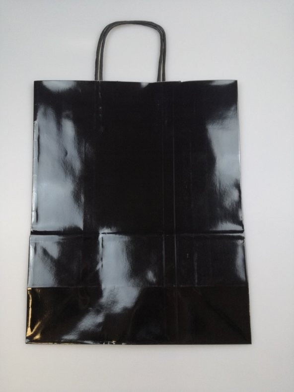 KRAFT KAĞIT ÇANTA SİYAH 25CM X 30CM - 1 ADET - 2