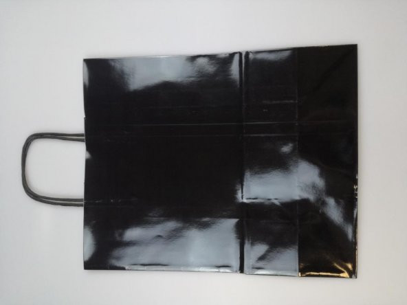 KRAFT KAĞIT ÇANTA SİYAH 25CM X 30CM - 1 ADET - 3