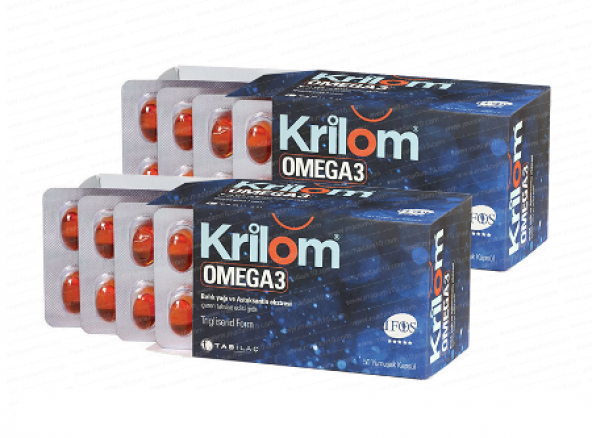 Krilom Omega 3 50 Yumuşak Kapsül 2 Kutu. 09/2020