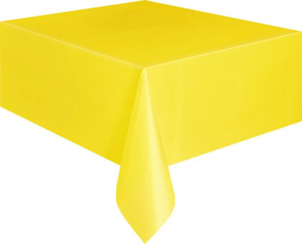 MASA ÖRTÜSÜ SARI 137X270(PLASTİK)