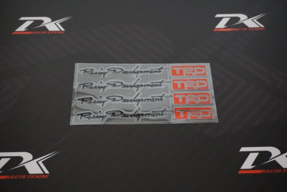 Toyota TRD Racing Development Kapı Kolu Ayna Torpido Sticker - 4