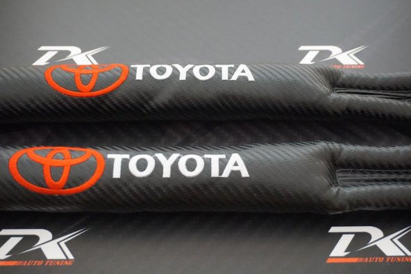 Toyota Logo Karbon Desen Koltuk Arası Fitili 2 Li Set - 3