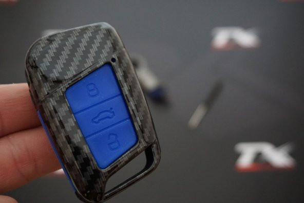 Volkswagen VW GOLF 7 MK7 Gerçek Karbon Fiber Anahtar Kapağı İç Si