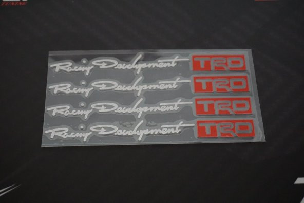 Toyota TRD Racing Development Kapı Kolu Ayna Torpido Sticker - 5