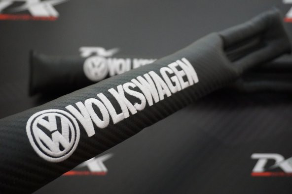 Volkswagen Logo Karbon Desen Koltuk Arası Fitili 2 Li Set