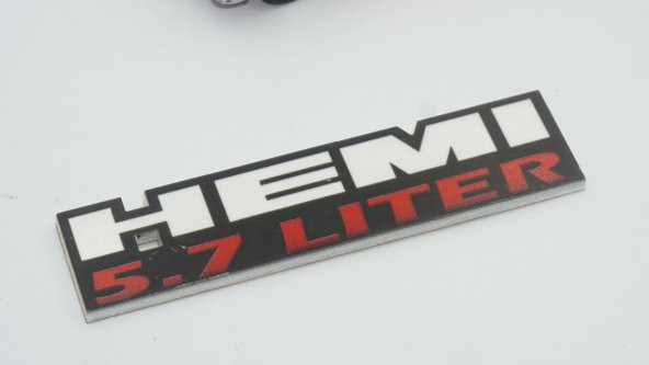 Dodge Challenger Durango Ram HEMİ 5.7 Liter Logo Epoksi ABS Bagaj - 3