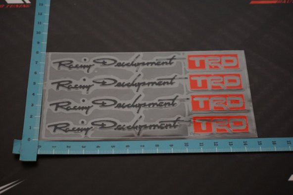 Toyota TRD Racing Development Kapı Kolu Ayna Torpido Sticker - 9