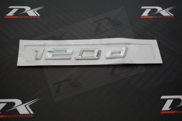 Bmw 120d Krom Metal 3M 3D Bagaj Logo Yazı Orjinal Ürün