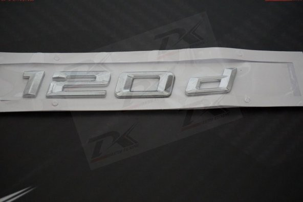 Bmw 120d Krom Metal 3M 3D Bagaj Logo Yazı Orjinal Ürün - 2