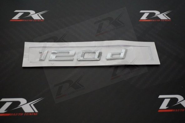 Bmw 120d Krom Metal 3M 3D Bagaj Logo Yazı Orjinal Ürün - 3