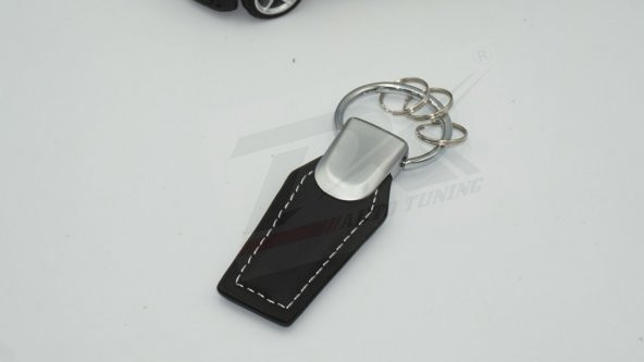 Kia Logo Krom Metal Deri Stil Anahtarlık - 4