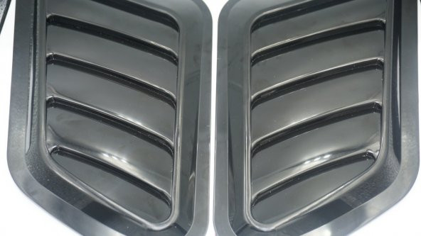 Off Road Arazi Aracı Otomobil Ön Kaput Glossy Black Air Flow Rüzg - 3