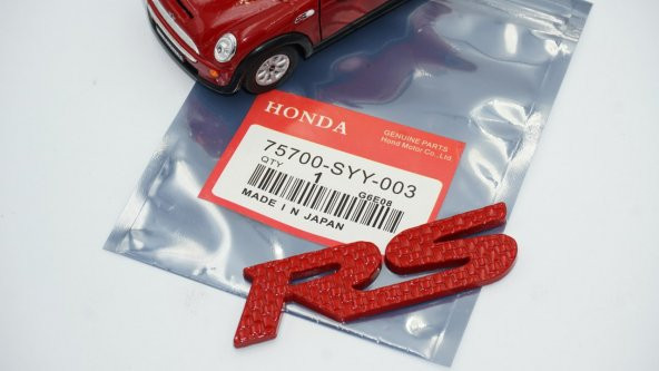 Honda RS Karbon Desen Bagaj 3M 3D Krom Metal Logo Amblem - 10