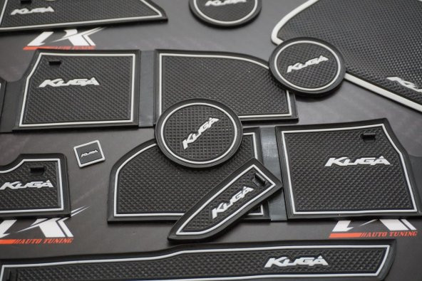 Ford KUGA 2013 2016 Araç İçi Silikon Kaymaz Ped Kaplama Seti - Resim 2