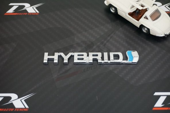 Toyota HYBRİD Bagaj Krom Metal 3M 3D Orjinal Logo Amblem - 2