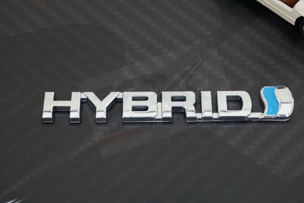 Toyota HYBRİD Bagaj Krom Metal 3M 3D Orjinal Logo Amblem - 3