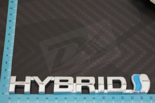 Toyota HYBRİD Bagaj Krom Metal 3M 3D Orjinal Logo Amblem - 4