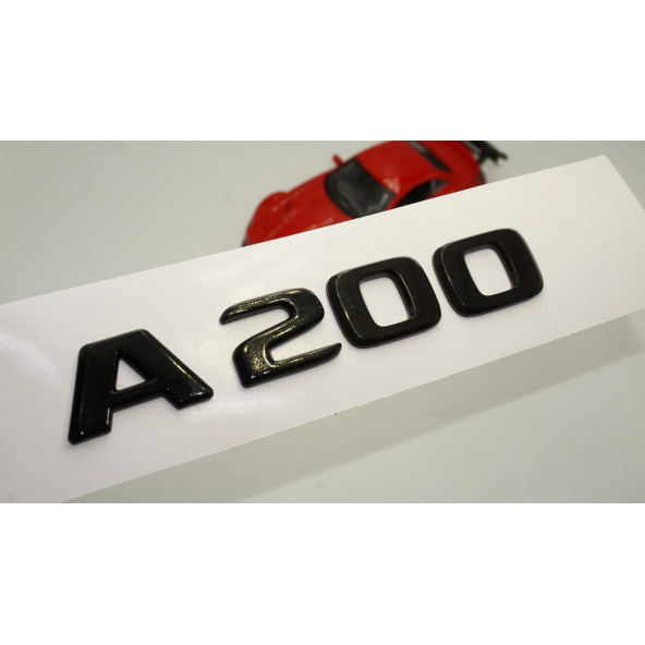 A 200 Bagaj Parlak Siyah ABS 3M 3D Yazı Logo