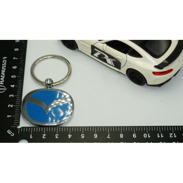 DK Mazda Yeni Nesil Logo Mavi Metal Çift Yön Anahtarlık - 4