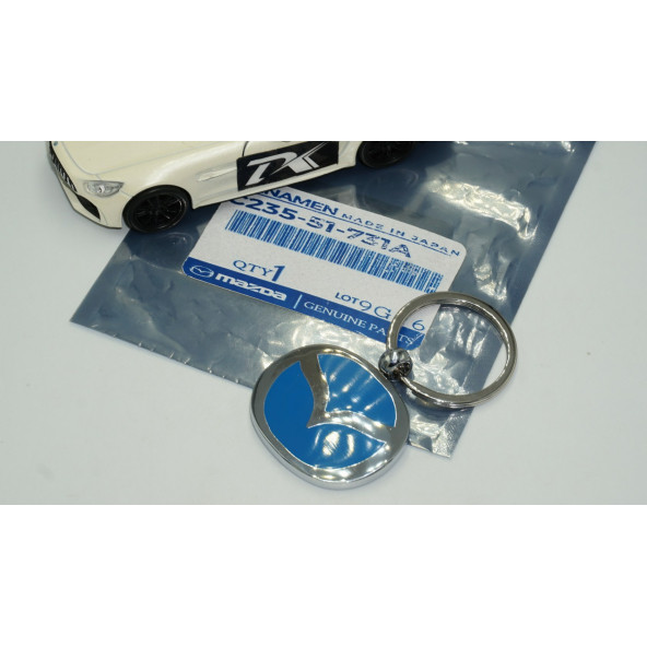 DK Mazda Yeni Nesil Logo Mavi Metal Çift Yön Anahtarlık - 5