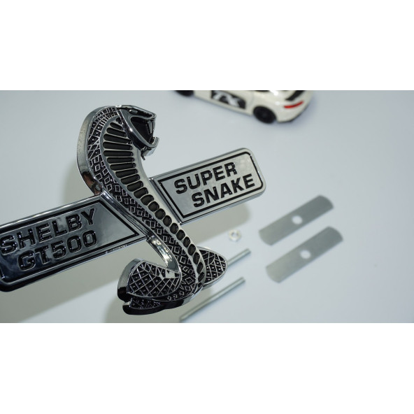 Dk Tuning Mustang Shelby Gt500 Kobra Ön Panjur Vidalı Krom Abs Logo