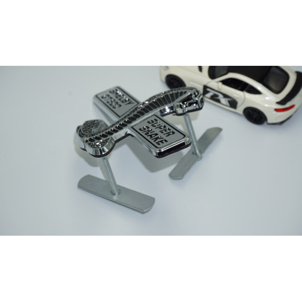 Dk Tuning Mustang Shelby Gt500 Kobra Ön Panjur Vidalı Krom Abs Logo - 4