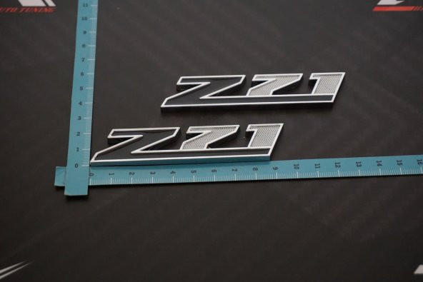 Chevrolet Silverado Z71 Off Road Çamurluk Yanı 3M Krom Metal Logo - 8