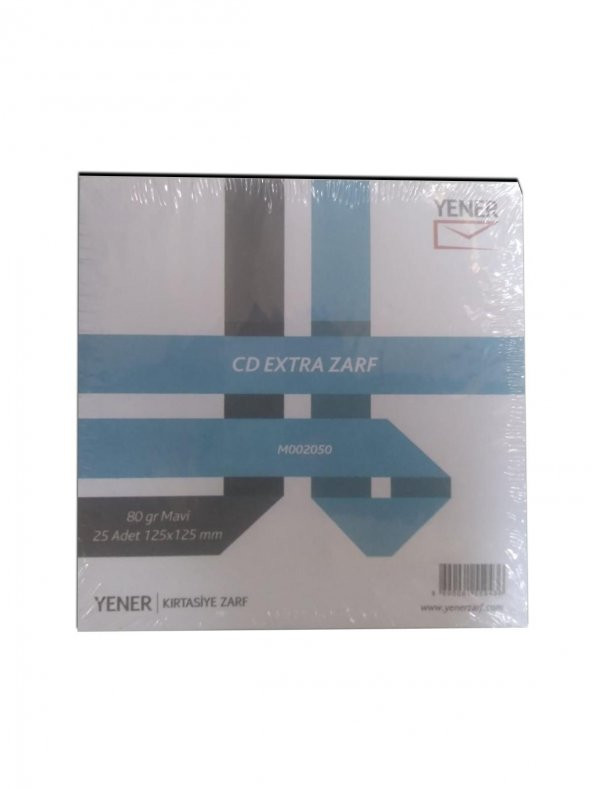 OFFICEMATE CD ZARF KARE 125X125 80GR MAVI 25LI - 2