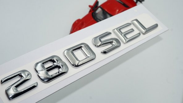 Mercedes Benz 280 SEL Bagaj Krom Metal 3M 3D Yazı Logo