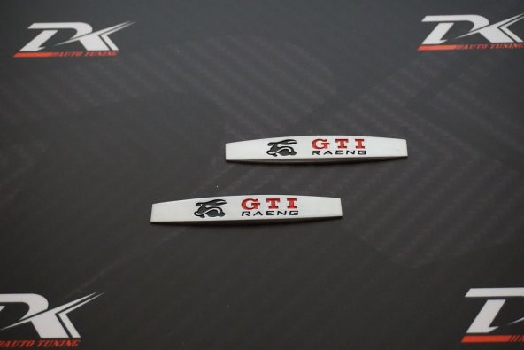 VW Volkswagen GTİ Running Rabbit Logo Yan Çamurluk 3M 3D Krom Met - Resim 2