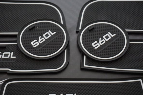 Volvo S60 2018 2019 Araç İçi Silikon Kaymaz Ped Kaplama Seti - 6