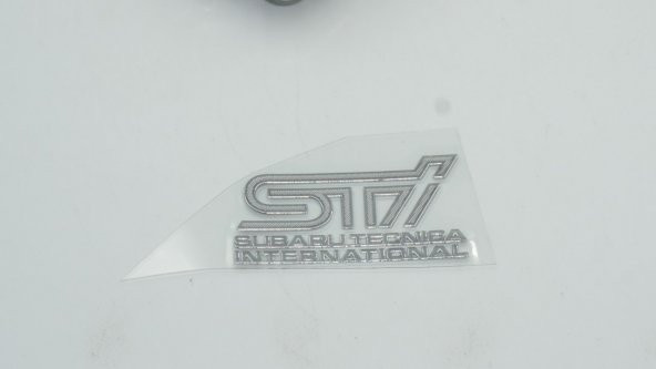 Subaru STİ Tecnica international Alüminyum Torpido Ayna Sticker - 3