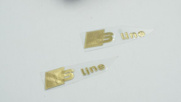 Audi S Line Alüminyum Torpido Ayna Sticker - 3