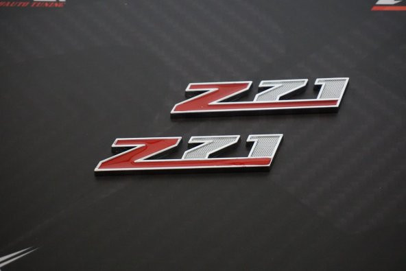 Chevrolet Silverado Z71 Off Road Çamurluk Yanı 3M Krom Metal Logo - 5