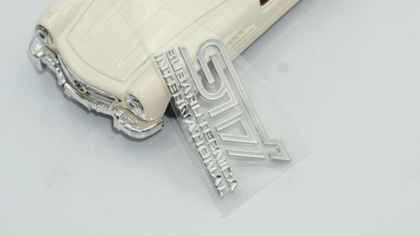 Subaru STİ Tecnica international Alüminyum Torpido Ayna Sticker - 4
