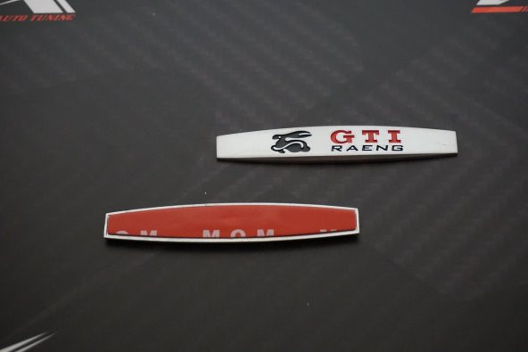 VW Volkswagen GTİ Running Rabbit Logo Yan Çamurluk 3M 3D Krom Met - Resim 5